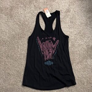 Harley-Davidson Black and Purple Graphic Tank Top